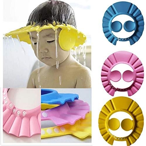 Baby Shower Cap With Ear Protector,front