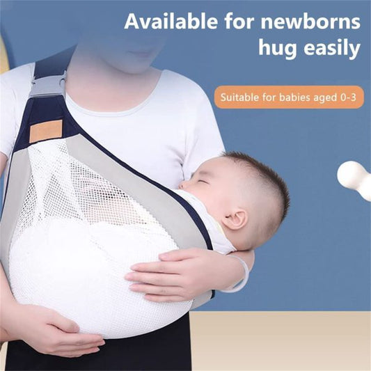 Ergonomic Baby Carrier with a One-Shoulder Strap,front